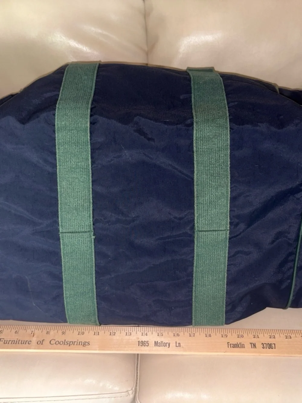 Vintage Lands' End Classmate Backpack Blue Durable Tech Daypack Style 29150
